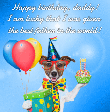 Cheerful Happy Birthday eCards for Daddy