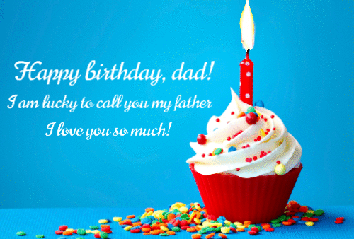 Animated Happy Birthday eCard for Daddy