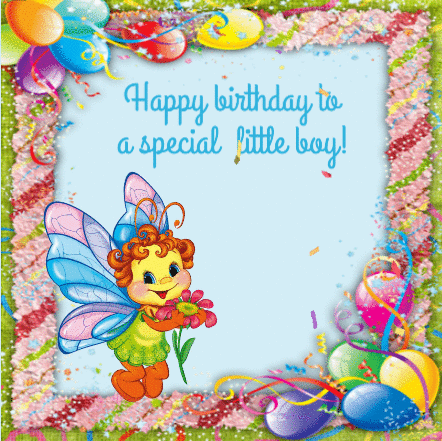 Birthday eCard and Wishings for Little Boy
