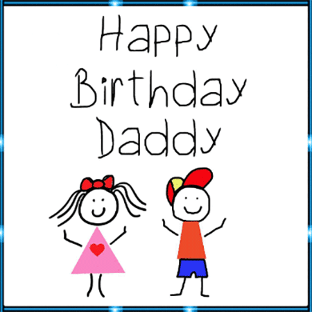 Happy Birthday eCard for Daddy from kids