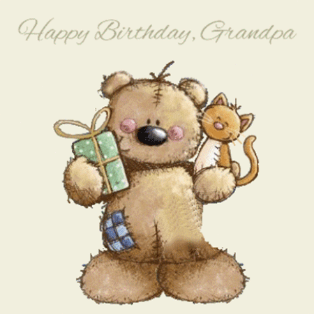 Animated Happy Birthday eCard for Your Grandfather